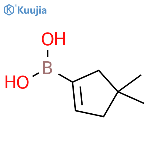 Boronic acid, B-(4,4-dimethyl-1-cyclopenten-1-yl)- structure