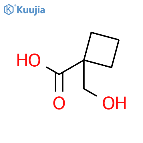 1-(hydroxymethyl)cyclobutane-1-carboxylic acid structure