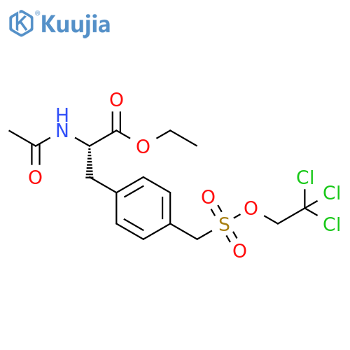 (S)-Ethyl 2-Acetamido-3-(4-(((2,2,2-Trichloroethoxy)Sulfonyl)Methyl)Phenyl)Propanoate structure