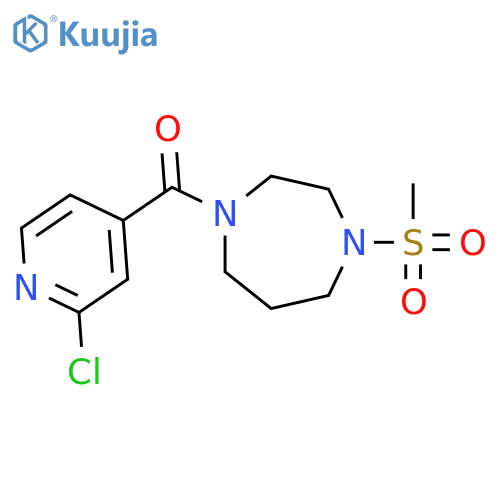 1-(2-Chloropyridine-4-carbonyl)-4-methanesulfonyl-1,4-diazepane structure