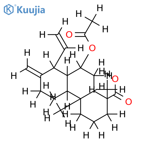 7-acetoxycleisthanth-13,15-dien-18-oic acid structure