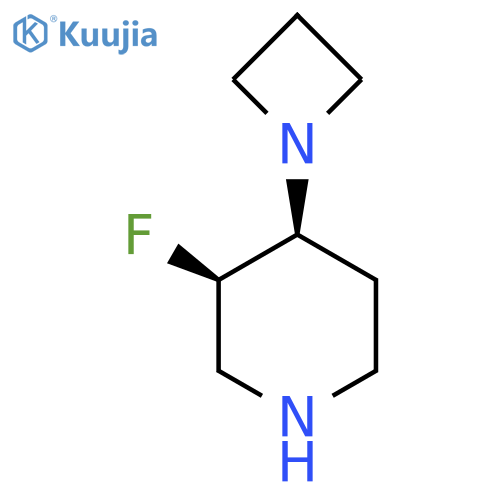 cis-4-(Azetidin-1-yl)-3-fluoropiperidine structure