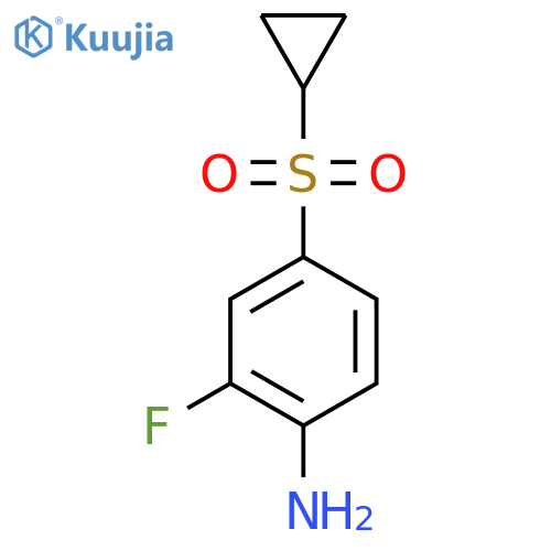 4-(Cyclopropylsulfonyl)-2-fluoroaniline structure