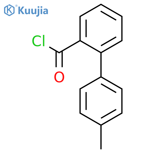 [1,1'-Biphenyl]-2-carbonyl chloride, 4'-methyl- structure