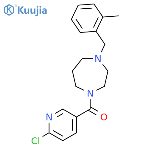 1-(6-Chloropyridine-3-carbonyl)-4-[(2-methylphenyl)methyl]-1,4-diazepane structure