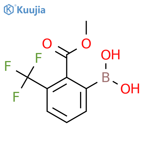 2-(Methoxycarbonyl)-3-(trifluoromethyl)phenylboronic acid structure