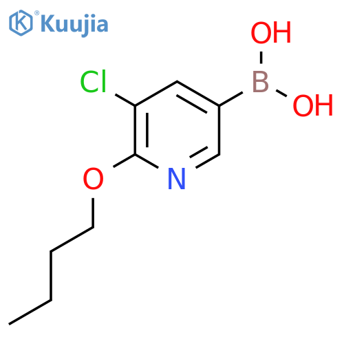 6-Butoxy-5-chloropyridine-3-boronic Acid structure