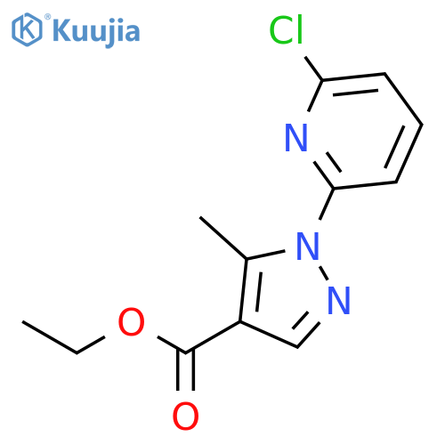 Ethyl 1-(6-chloropyridin-2-yl)-5-methyl-1H-pyrazole-4-carboxylate structure