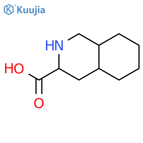 (3S,4aS,8aS)-Decahydroisoquinoline-3-carboxylic acid structure