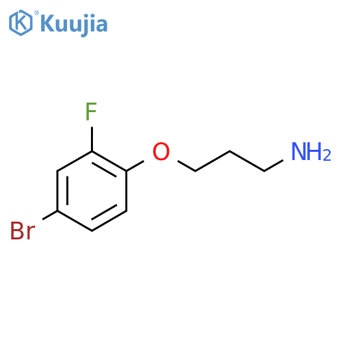 3-(4-Bromo-2-fluorophenoxy)propan-1-amine structure