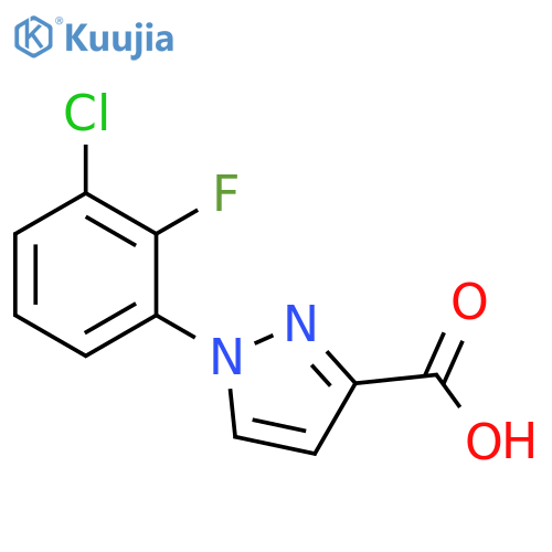 1H-Pyrazole-3-carboxylic acid, 1-(3-chloro-2-fluorophenyl)- structure