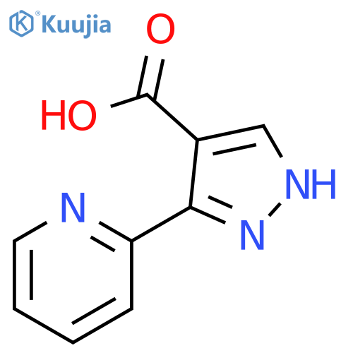 3-(pyridin-2-yl)-1H-pyrazole-4-carboxylic acid structure