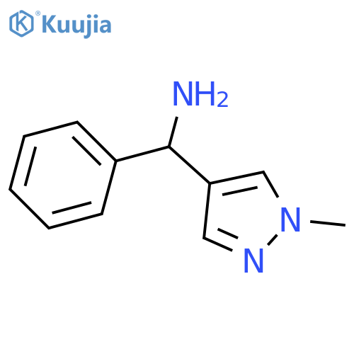 (1-methyl-1H-pyrazol-4-yl)(phenyl)methanamine structure