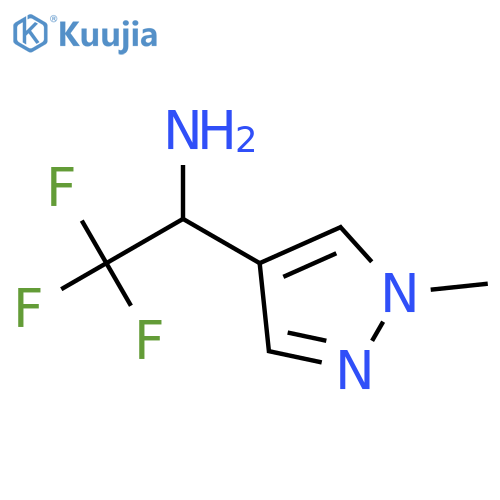 2,2,2-trifluoro-1-(1-methyl-1H-pyrazol-4-yl)ethan-1-amine structure