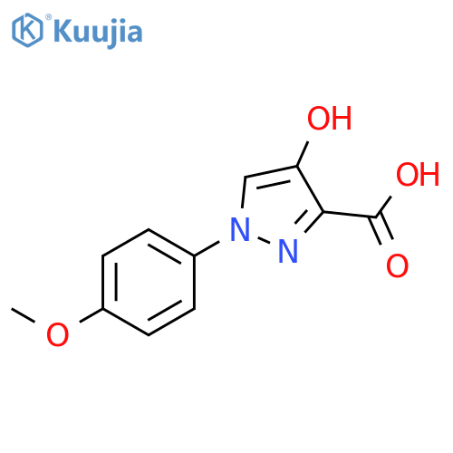 4-hydroxy-1-(4-methoxyphenyl)-1H-pyrazole-3-carboxylic acid structure
