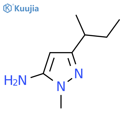 3-(butan-2-yl)-1-methyl-1H-pyrazol-5-amine structure