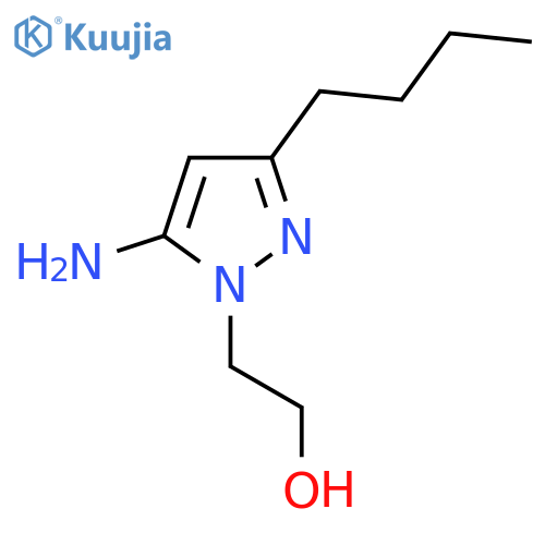 2-(5-amino-3-butyl-1H-pyrazol-1-yl)ethan-1-ol structure