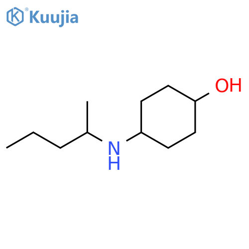 4-[(pentan-2-yl)amino]cyclohexan-1-ol structure