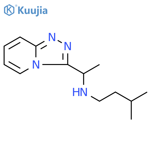 (3-methylbutyl)(1-{1,2,4triazolo4,3-apyridin-3-yl}ethyl)amine structure