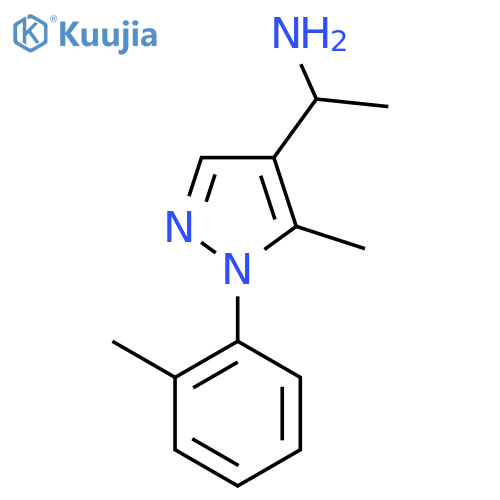 1-(5-Methyl-1-(o-tolyl)-1H-pyrazol-4-yl)ethanamine structure
