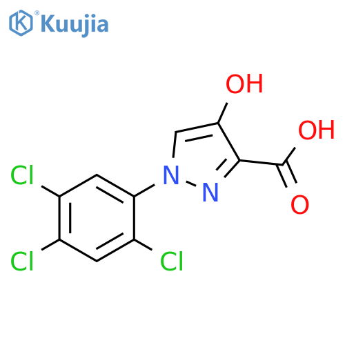 4-hydroxy-1-(2,4,5-trichlorophenyl)-1H-pyrazole-3-carboxylic acid structure