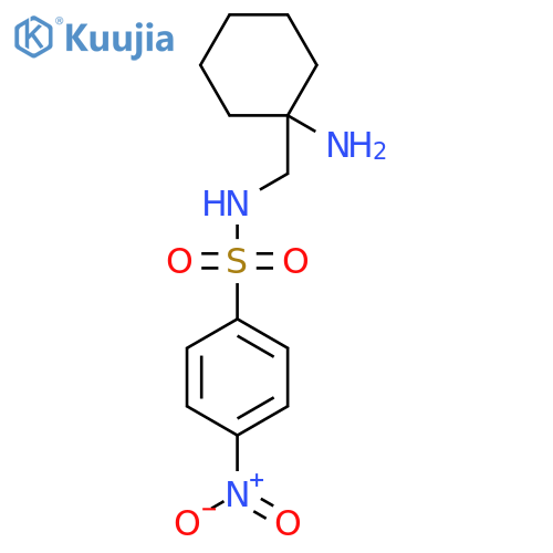 N-[(1-Aminocyclohexyl)methyl]-4-nitrobenzene-1-sulfonamide structure