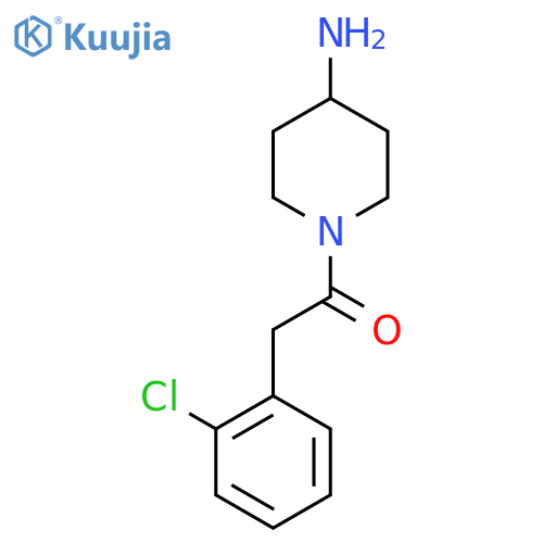 1-(4-Aminopiperidin-1-yl)-2-(2-chlorophenyl)ethan-1-one structure