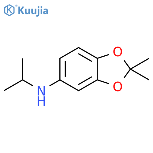2,2-dimethyl-N-(propan-2-yl)-1,3-dioxaindan-5-amine structure