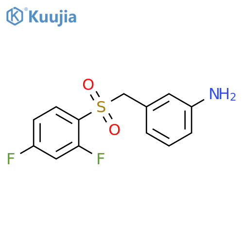 Benzenamine, 3-[[(2,4-difluorophenyl)sulfonyl]methyl]- structure