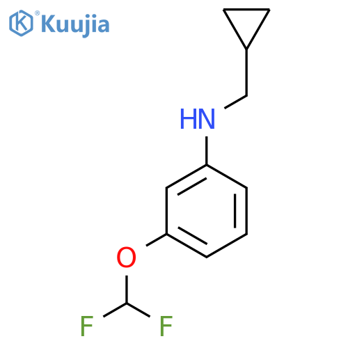 N-(Cyclopropylmethyl)-3-(difluoromethoxy)aniline structure