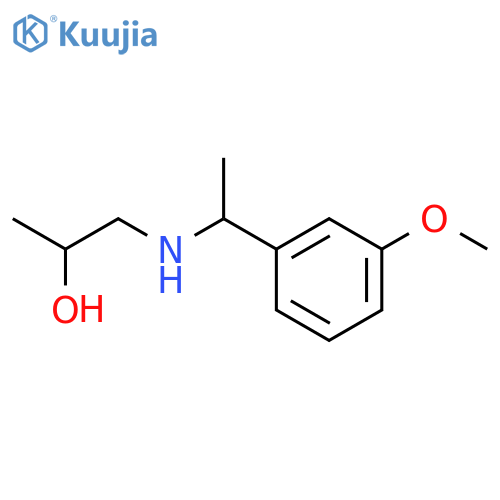 1-{1-(3-methoxyphenyl)ethylamino}propan-2-ol structure