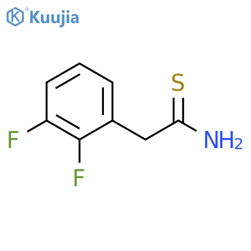 2-(2,3-difluorophenyl)ethanethioamide structure