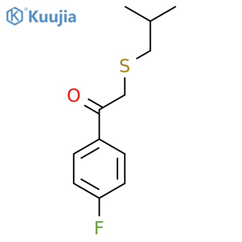 1-(4-Fluorophenyl)-2-(2-methylpropylsulfanyl)ethanone structure