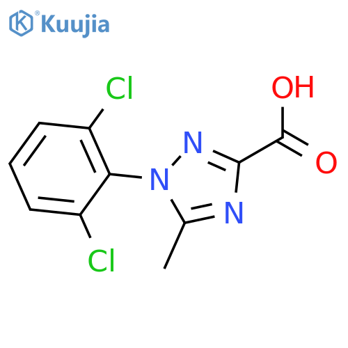 1-(2,6-dichlorophenyl)-5-methyl-1H-1,2,4-triazole-3-carboxylic acid structure