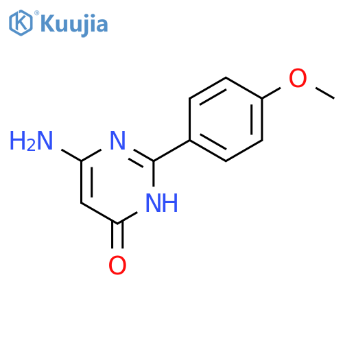 6-amino-2-(4-methoxyphenyl)-3,4-dihydropyrimidin-4-one structure