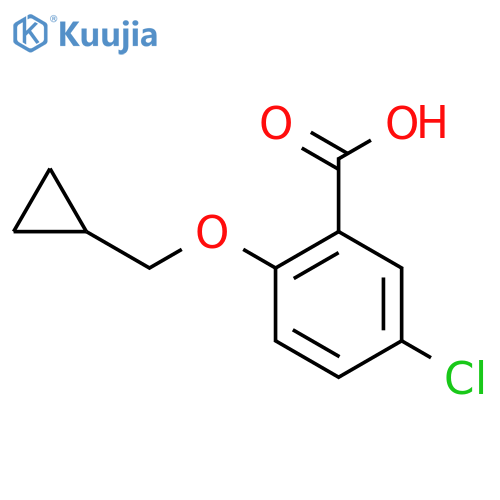 5-Chloro-2-cyclopropylmethoxybenzoic acid structure
