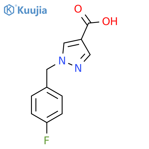 1-(4-Fluorobenzyl)-1H-pyrazole-4-carboxylic acid structure