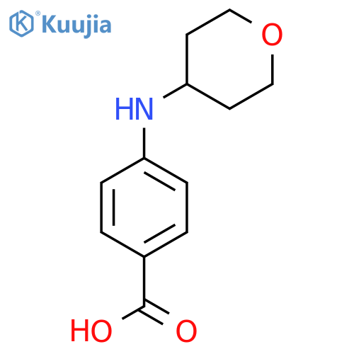 4-[(Oxan-4-yl)amino]benzoic acid structure
