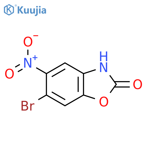 6-Bromo-5-nitro-2,3-dihydro-1,3-benzoxazol-2-one structure