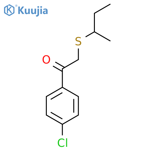 2-Butan-2-ylsulfanyl-1-(4-chlorophenyl)ethanone structure