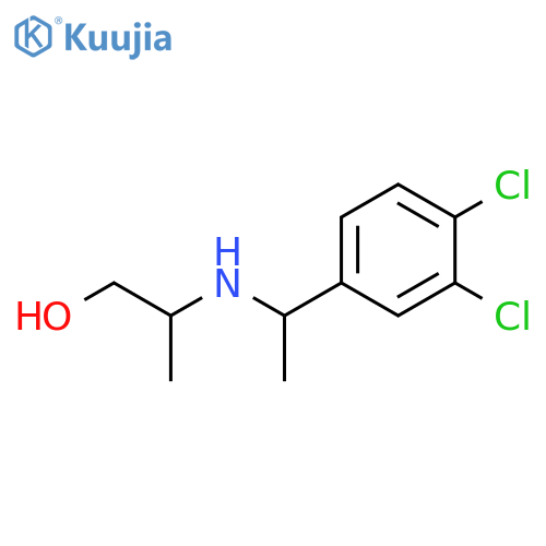 2-{1-(3,4-dichlorophenyl)ethylamino}propan-1-ol structure