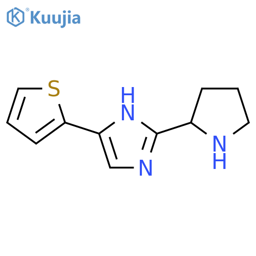 2-(pyrrolidin-2-yl)-4-(thiophen-2-yl)-1H-imidazole structure