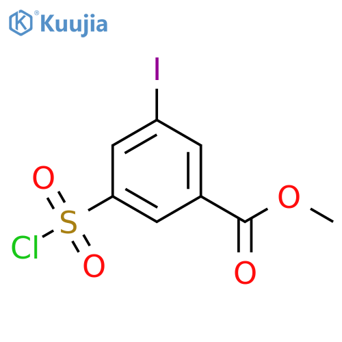 methyl 3-(chlorosulfonyl)-5-iodobenzoate structure
