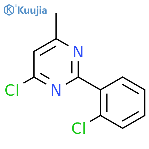 4-Chloro-2-(2-chlorophenyl)-6-methylpyrimidine structure