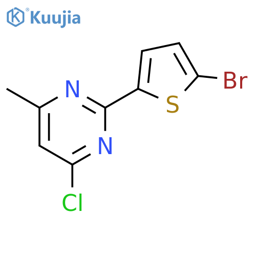 2-(5-Bromothiophen-2-yl)-4-chloro-6-methylpyrimidine structure
