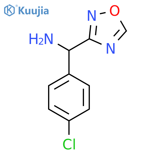 (4-Chlorophenyl)(1,2,4-oxadiazol-3-yl)methanamine structure
