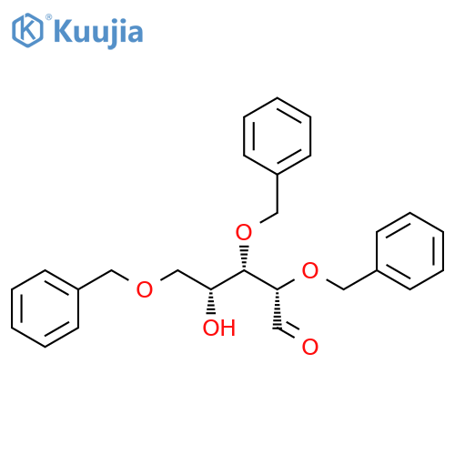 2,3,5-Tri-O-benzyl-D-lyxofuranose structure