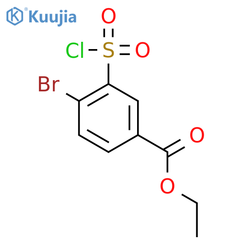 Ethyl 4-bromo-3-(chlorosulfonyl)benzoate structure