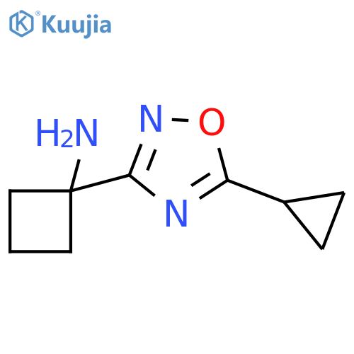 1-(5-Cyclopropyl-[1,2,4]oxadiazol-3-yl)-cyclobutylamine structure