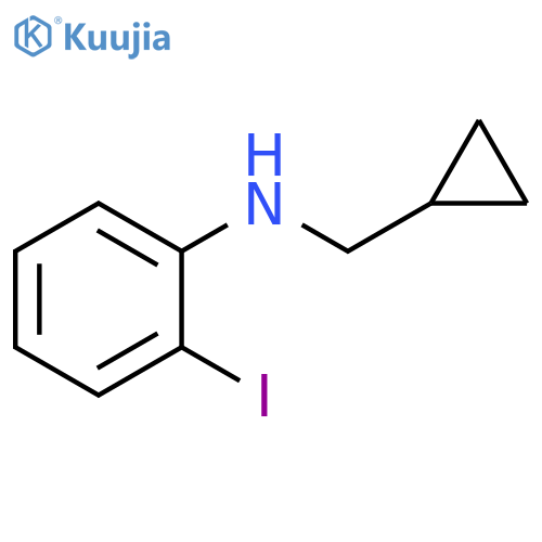N-(cyclopropylmethyl)-2-iodoaniline structure